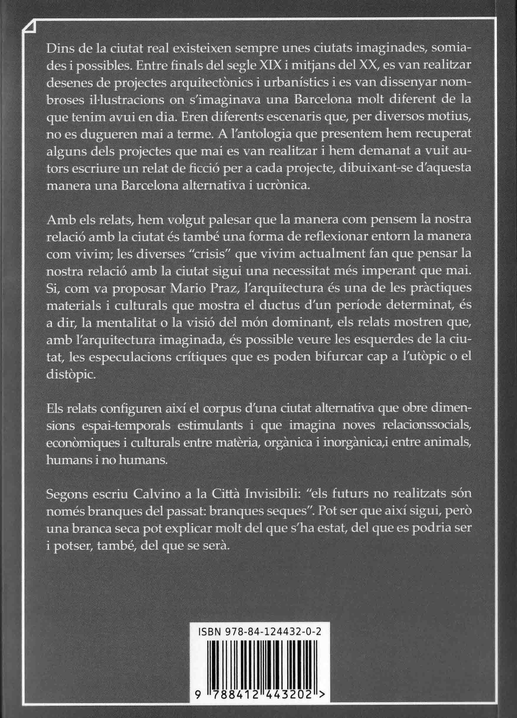 “avellanes a les butxaques”, short story for la “ciutat invisible. vuit relats ucrònics barcelonins”, editorial sfabula, barcelona, 2021, pp. 61-73