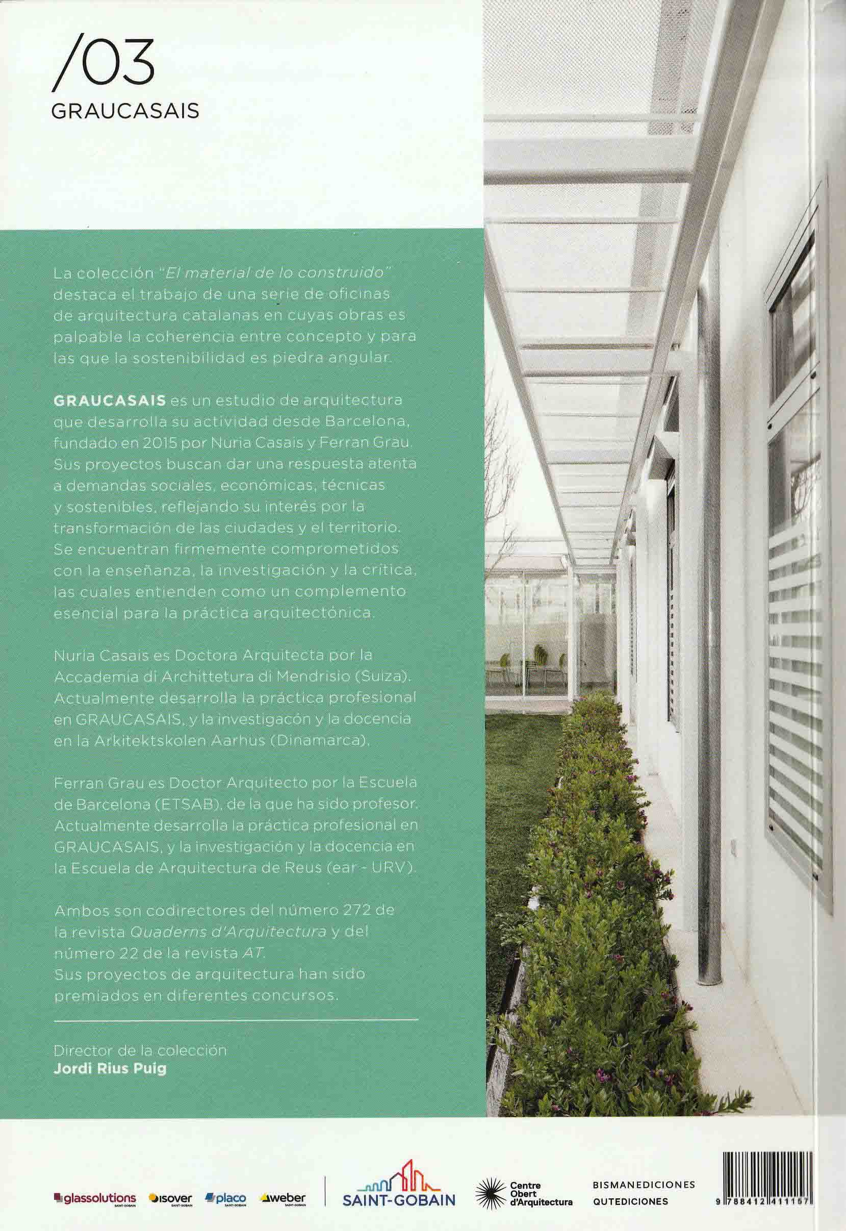 prologue to graucasais, el material de lo construido #3, bisman ediciones/centre obert d’arquitectura, buenos aires/barcelona, pp. 12-19